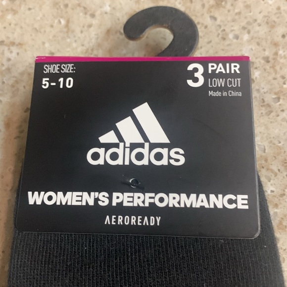 New Adidas Women’s Performance Aeroready 3 Pair Low Cut Socks - Picture 2 of 5
